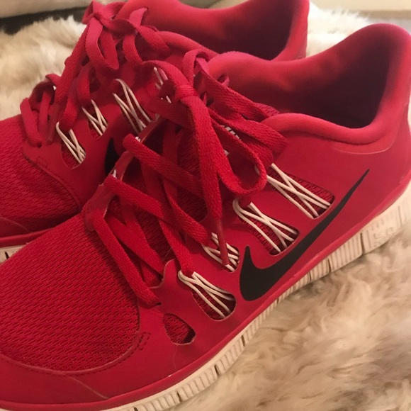 Nike Shoes - Red Nike Free Sneakers